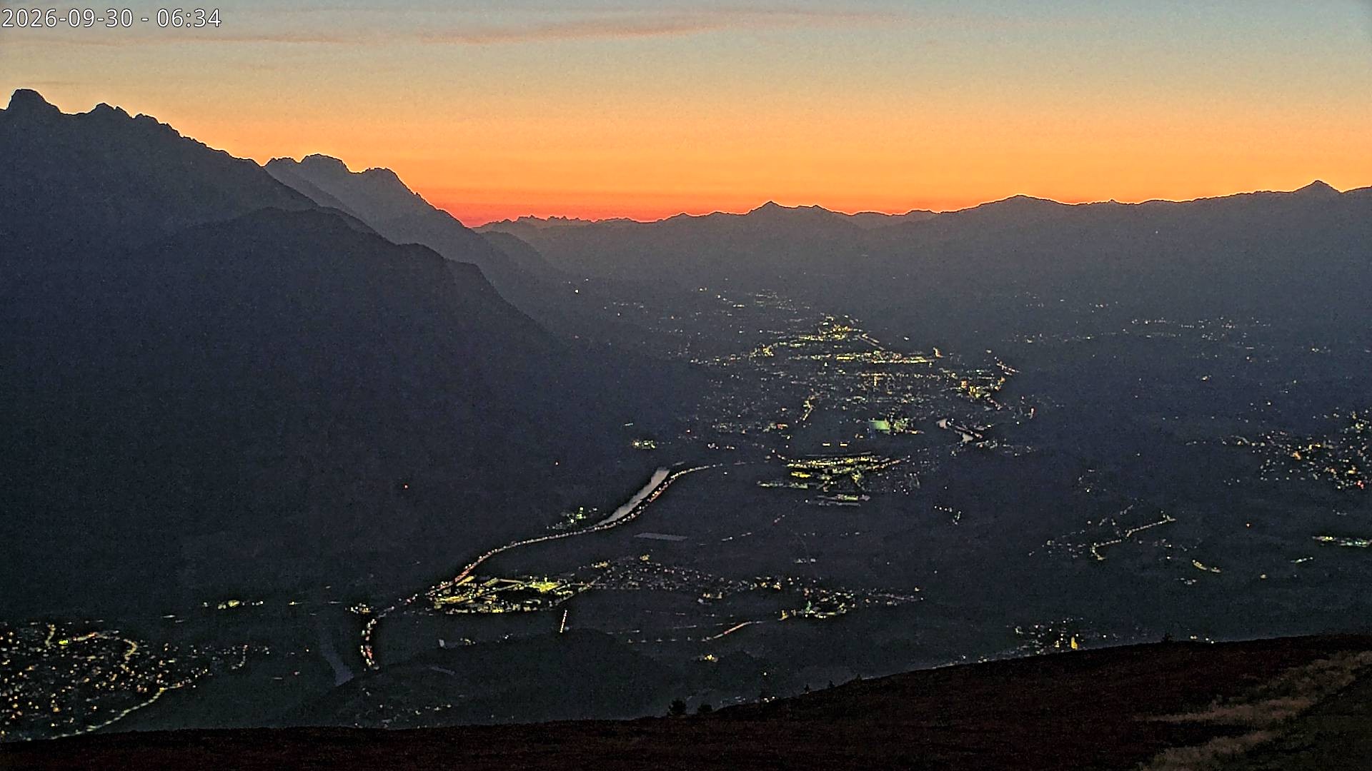Archiv Foto Webcam Sicht vom Rangger Köpfl auf Innsbruck, Tirol