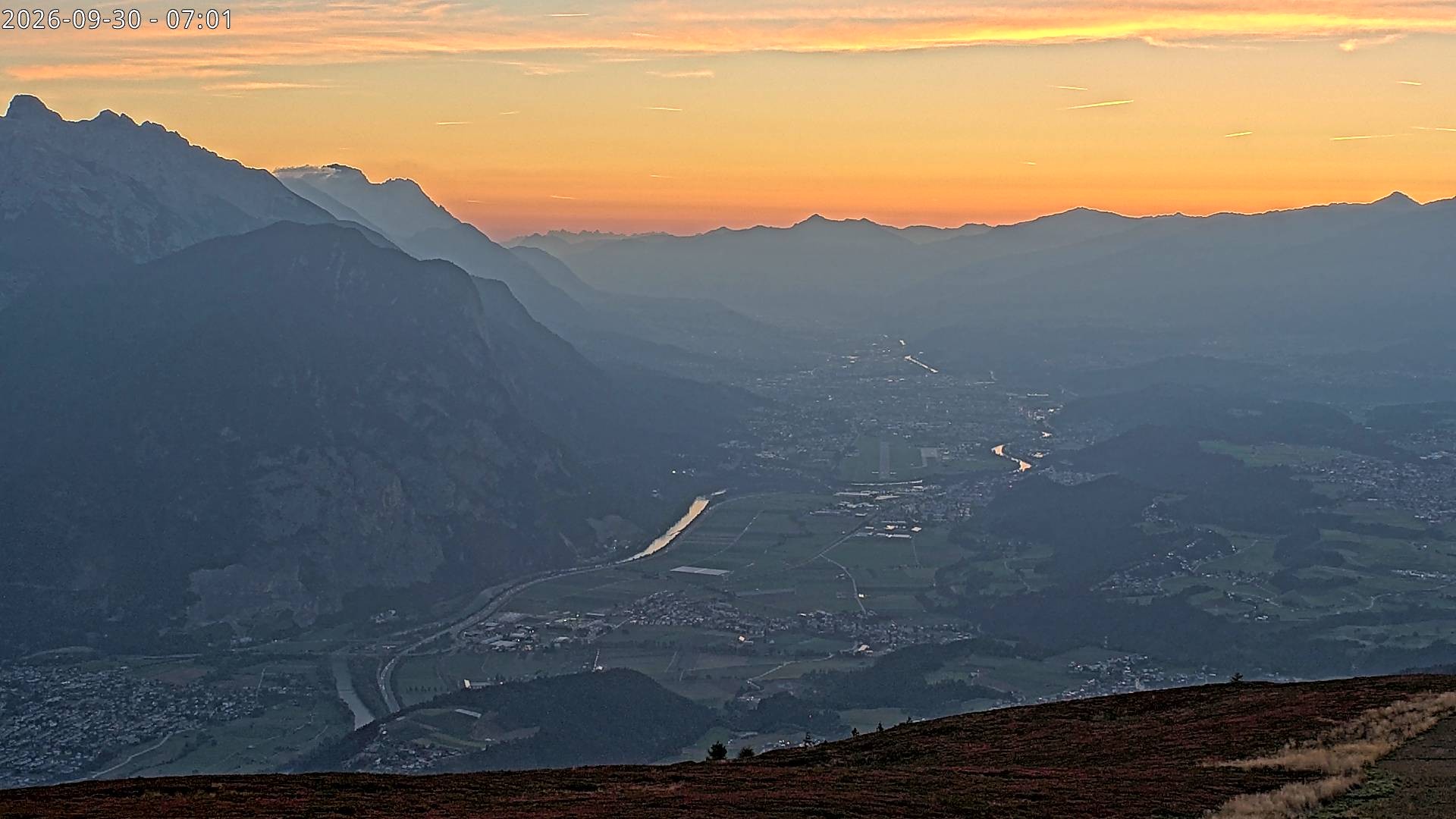 Archiv Foto Webcam Sicht vom Rangger Köpfl auf Innsbruck, Tirol