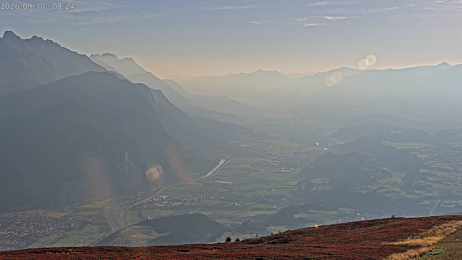 Archiv Foto Webcam Sicht vom Rangger Köpfl auf Innsbruck, Tirol