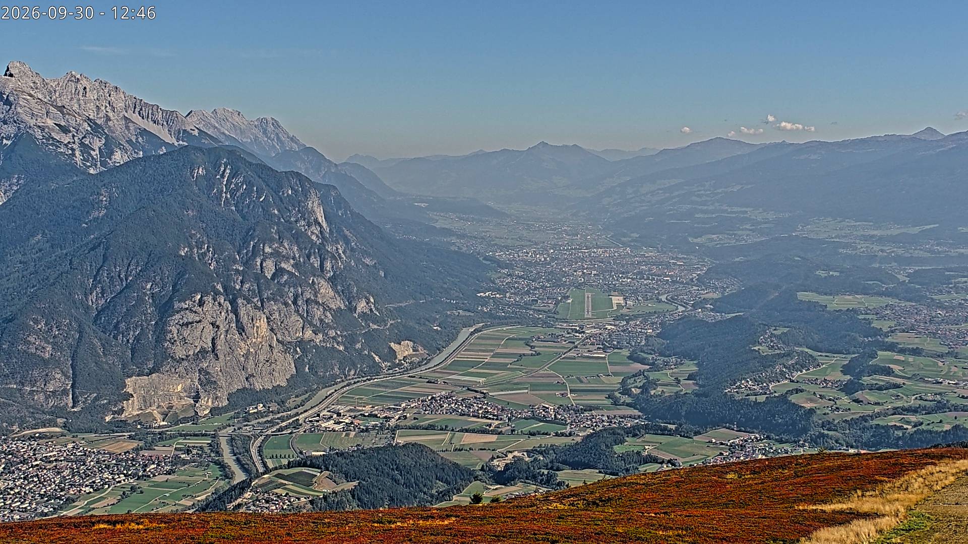 Archiv Foto Webcam Sicht vom Rangger Köpfl auf Innsbruck, Tirol