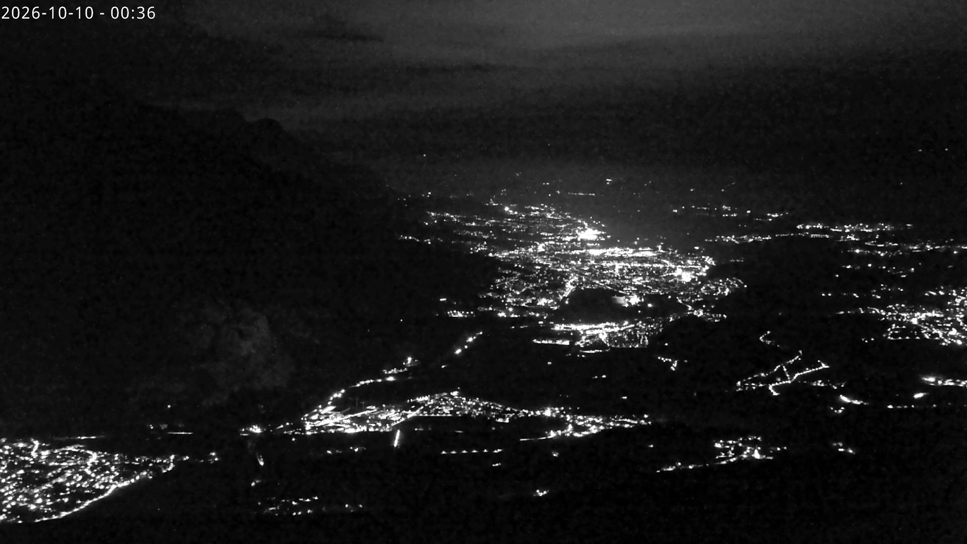 Archived image Webcam View from mountain Rangger Koepfl towards Innsbruck in Tyrol