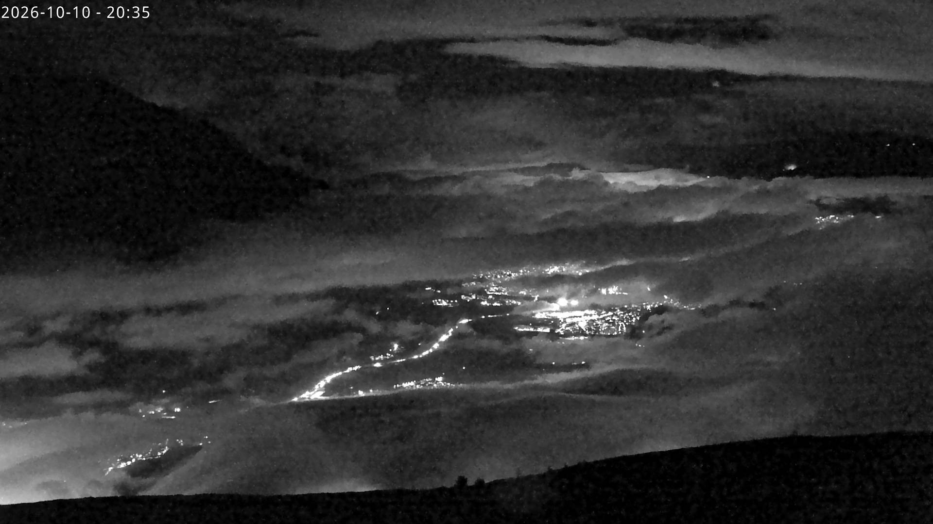 Archived image Webcam View from mountain Rangger Koepfl towards Innsbruck in Tyrol