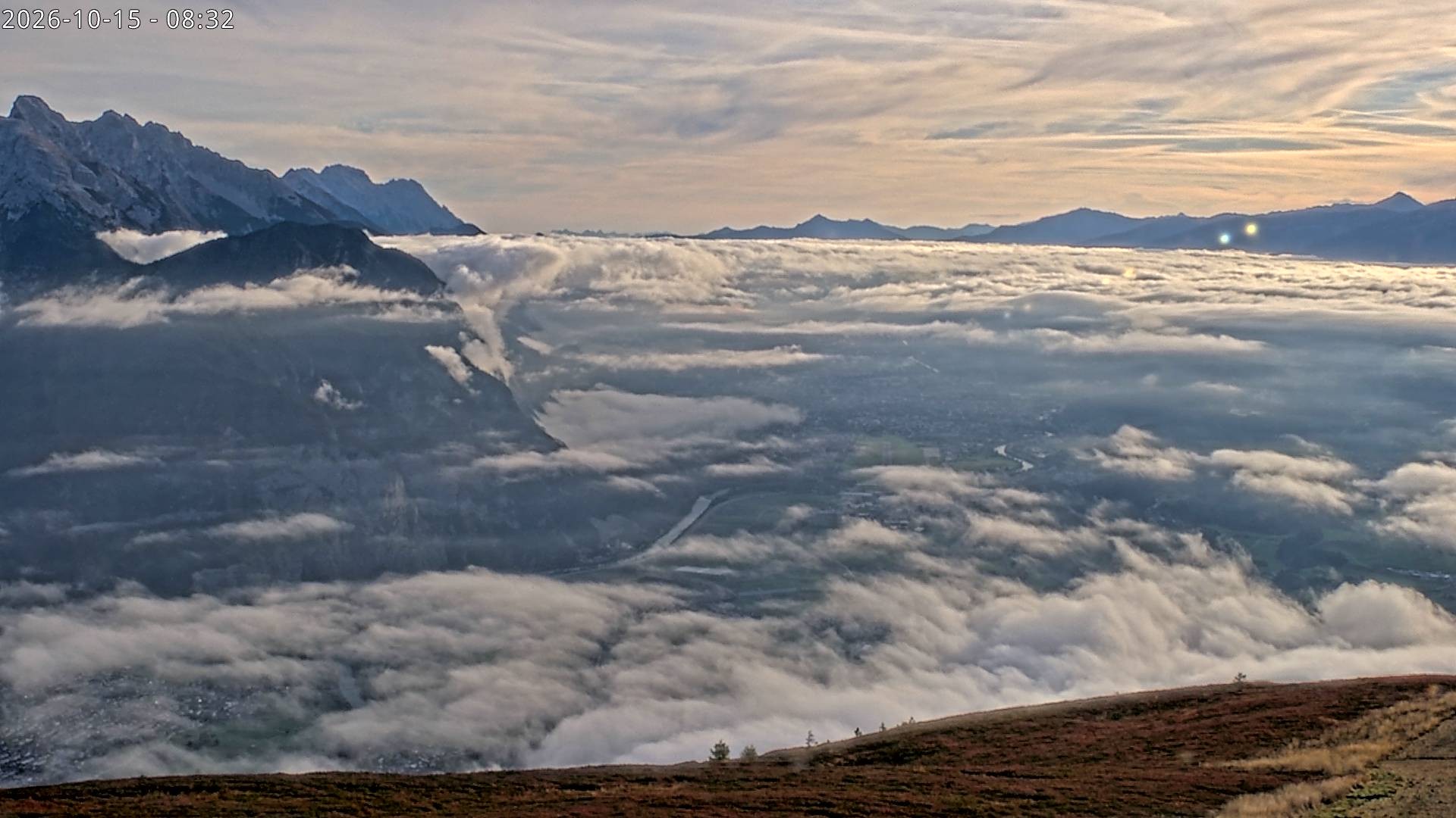 Archiv Foto Webcam Sicht vom Rangger Köpfl auf Innsbruck, Tirol