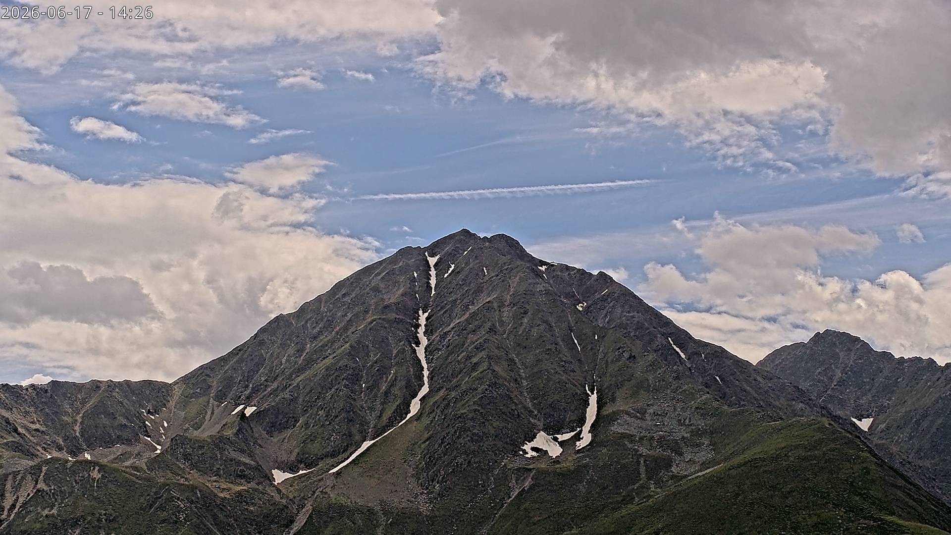 Archiv Foto Webcam Sicht auf Rosskogel in Oberperfuss, Tirol