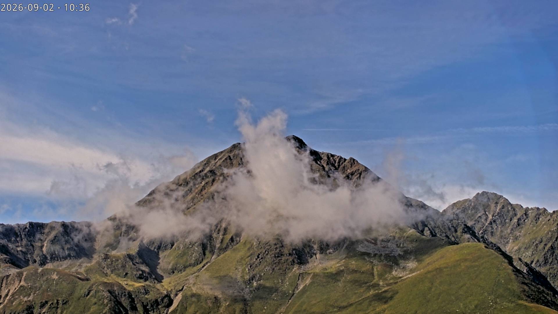 Archiv Foto Webcam Sicht auf Rosskogel in Oberperfuss, Tirol