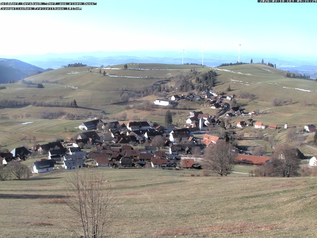 Archived image Webcam Schopfheim - View to Gersbach