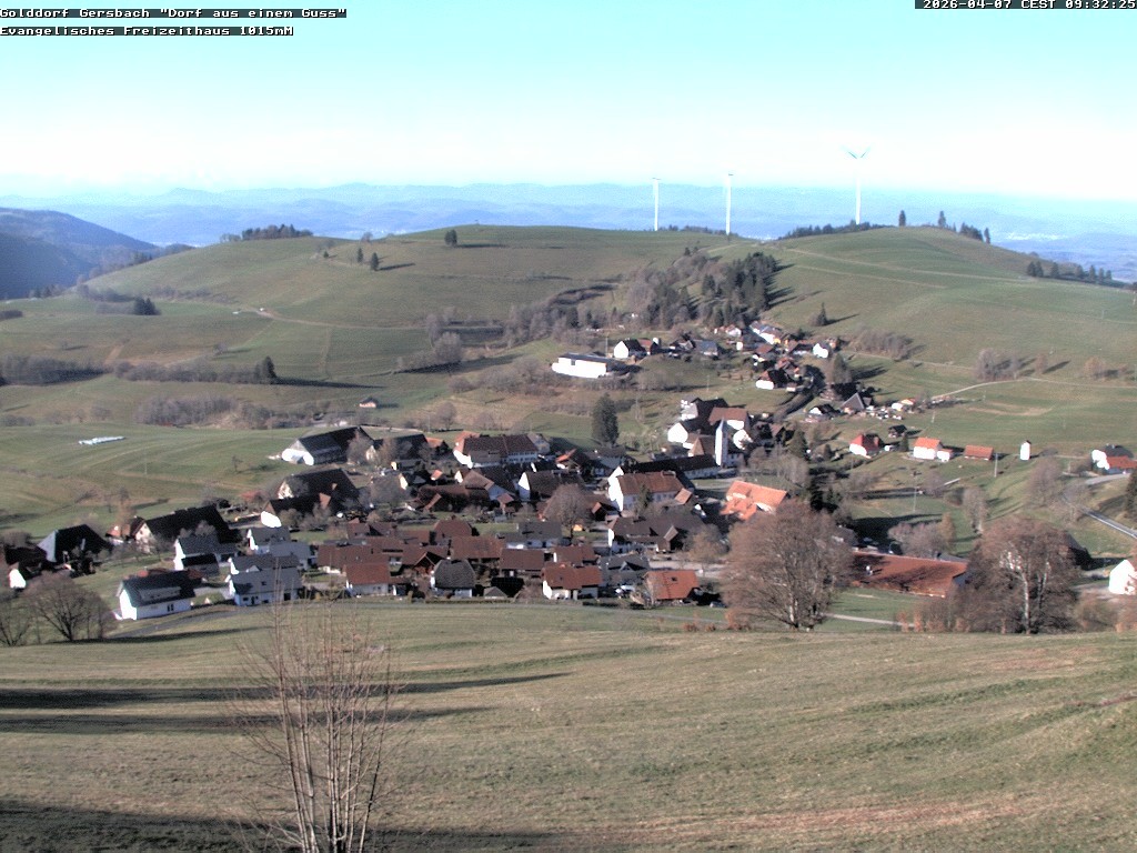 Archiv Foto Webcam Schopfheim - Blick über Gersbach