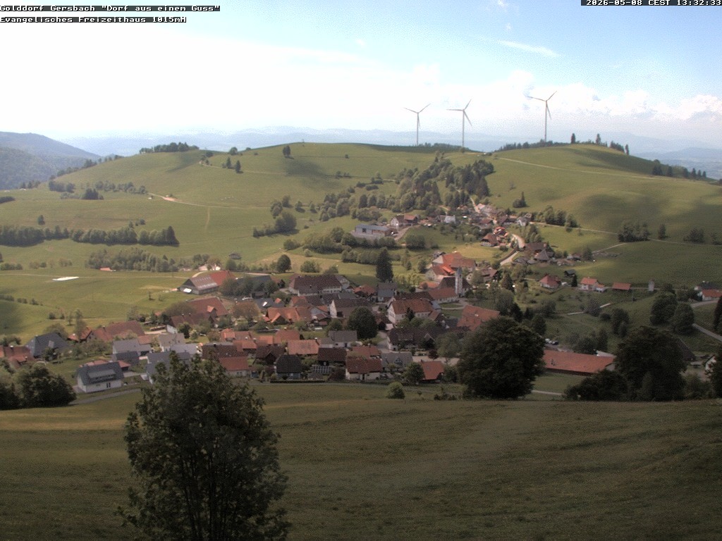 Archiv Foto Webcam Schopfheim - Blick über Gersbach