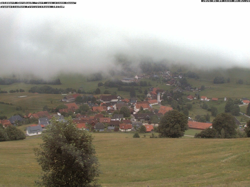 Archiv Foto Webcam Schopfheim - Blick über Gersbach
