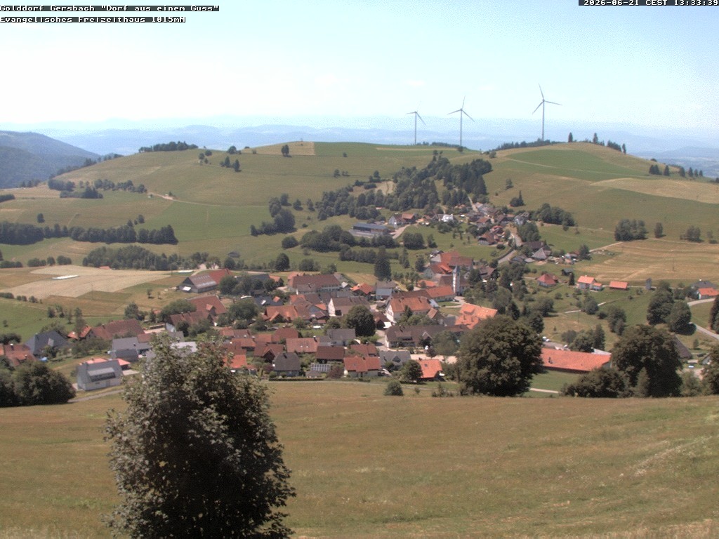 Archived image Webcam Schopfheim - View to Gersbach