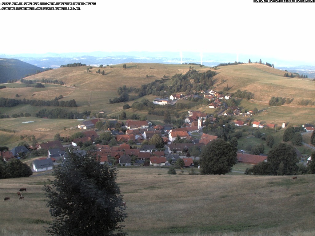 Archiv Foto Webcam Schopfheim - Blick über Gersbach