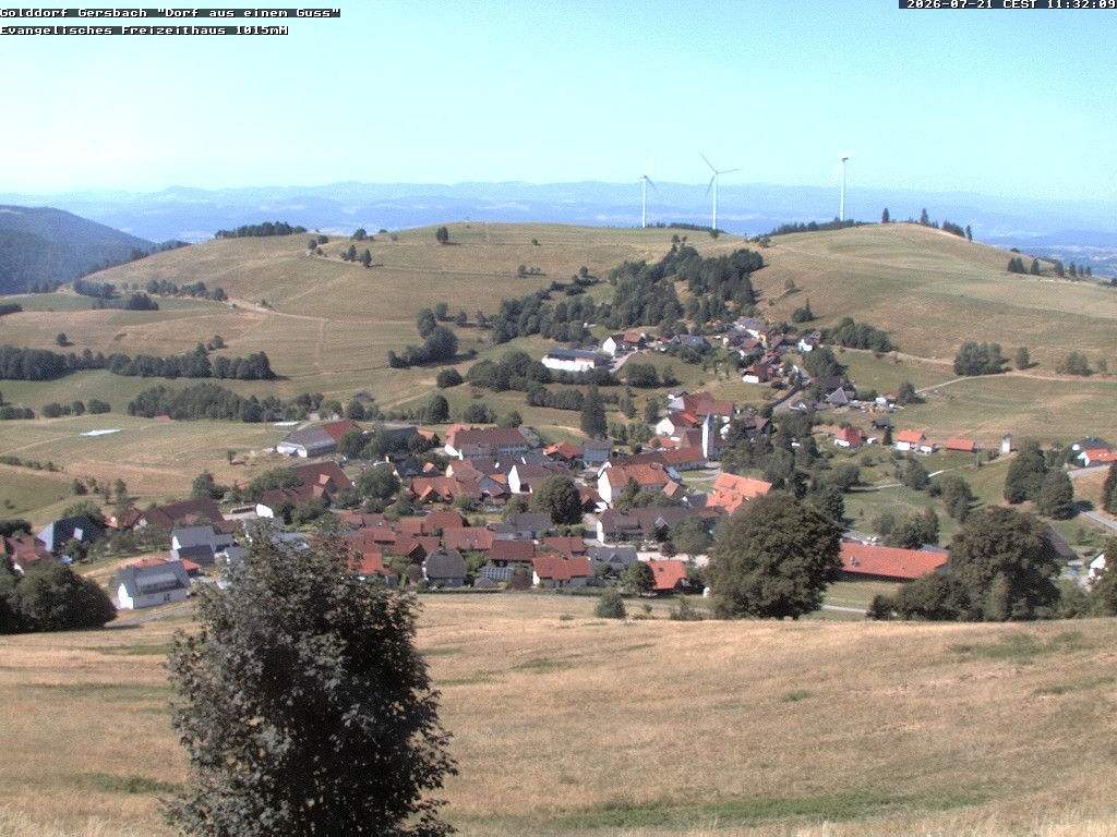 Archiv Foto Webcam Schopfheim - Blick über Gersbach