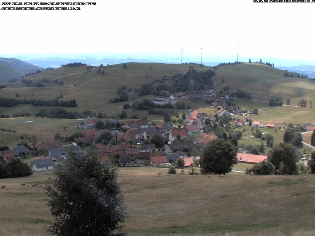 Archiv Foto Webcam Schopfheim - Blick über Gersbach