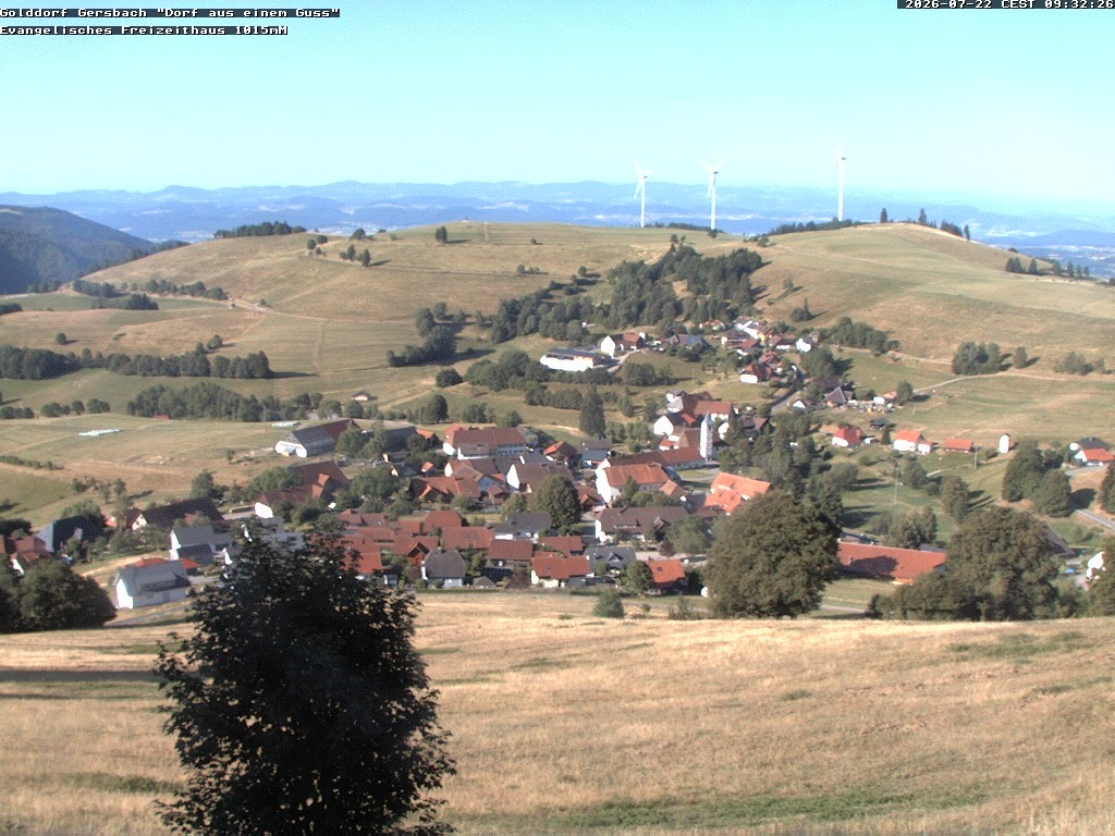 Archiv Foto Webcam Schopfheim - Blick über Gersbach