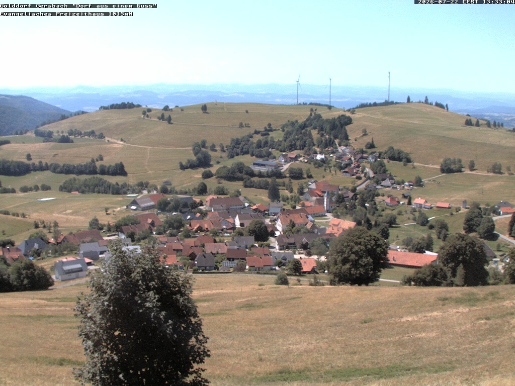 Archiv Foto Webcam Schopfheim - Blick über Gersbach