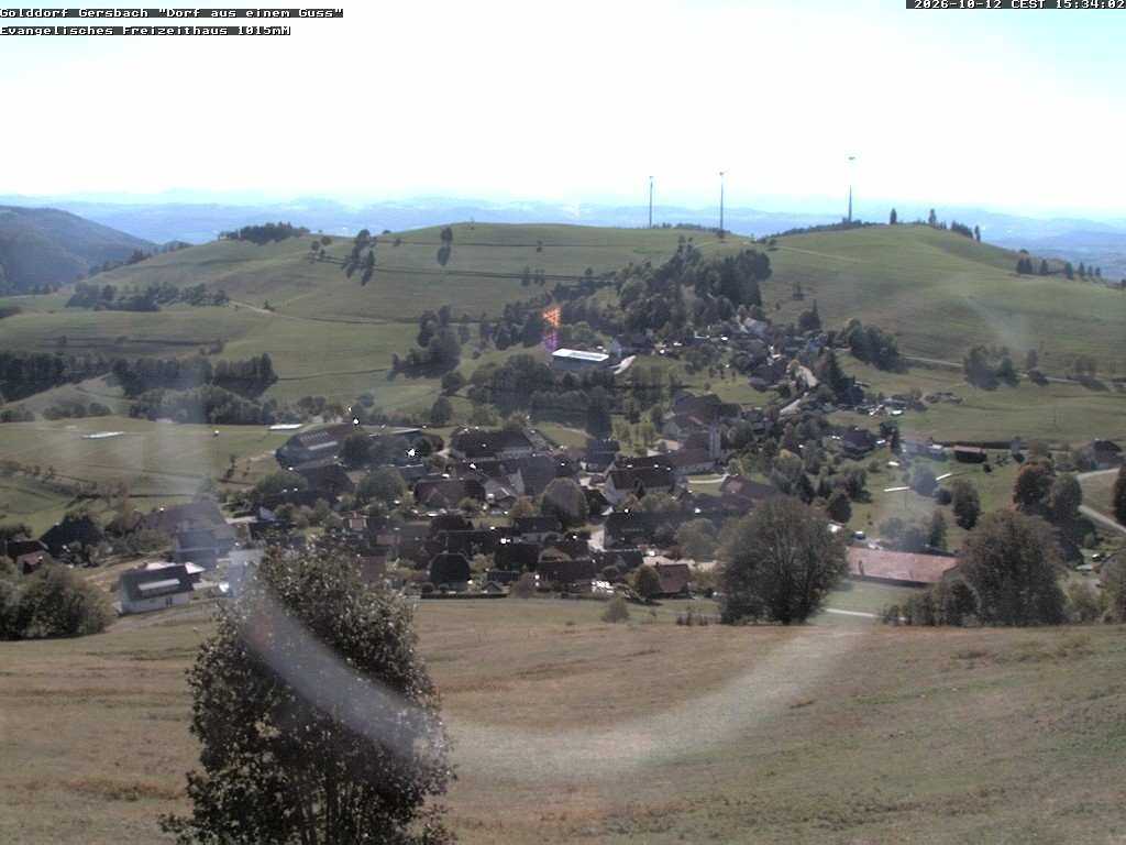 Archiv Foto Webcam Schopfheim - Blick über Gersbach