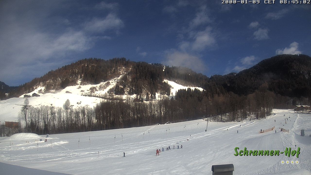 Archived image Webcam Mt. Diedamskopf - Schrannen-Hof