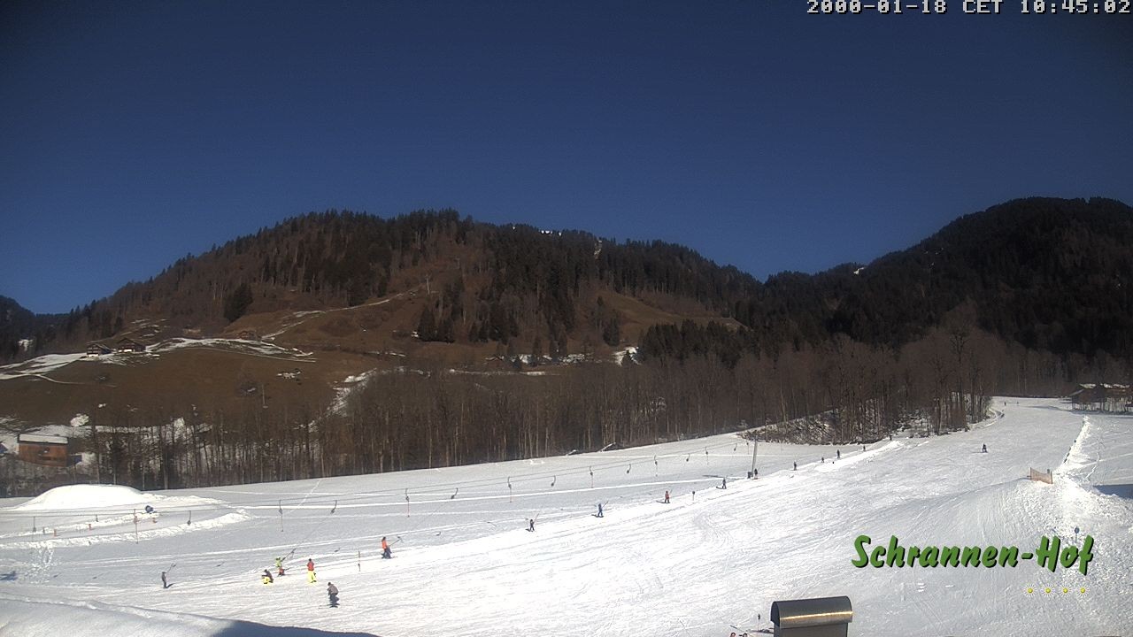 Archiv Foto Webcam Schoppernau: Schrannen-Hof