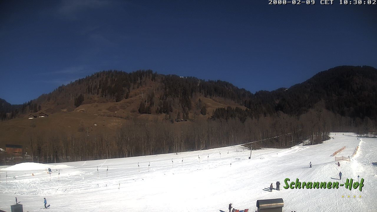 Archiv Foto Webcam Schoppernau: Schrannen-Hof