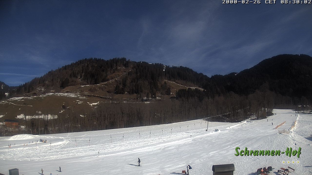 Archiv Foto Webcam Schoppernau: Schrannen-Hof