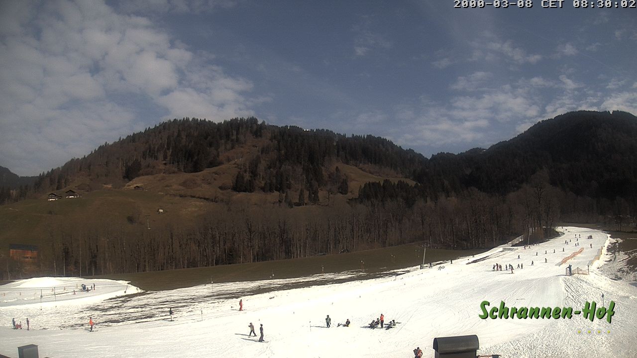 Archiv Foto Webcam Schoppernau: Schrannen-Hof