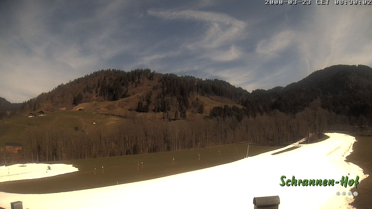 Archiv Foto Webcam Schoppernau: Schrannen-Hof