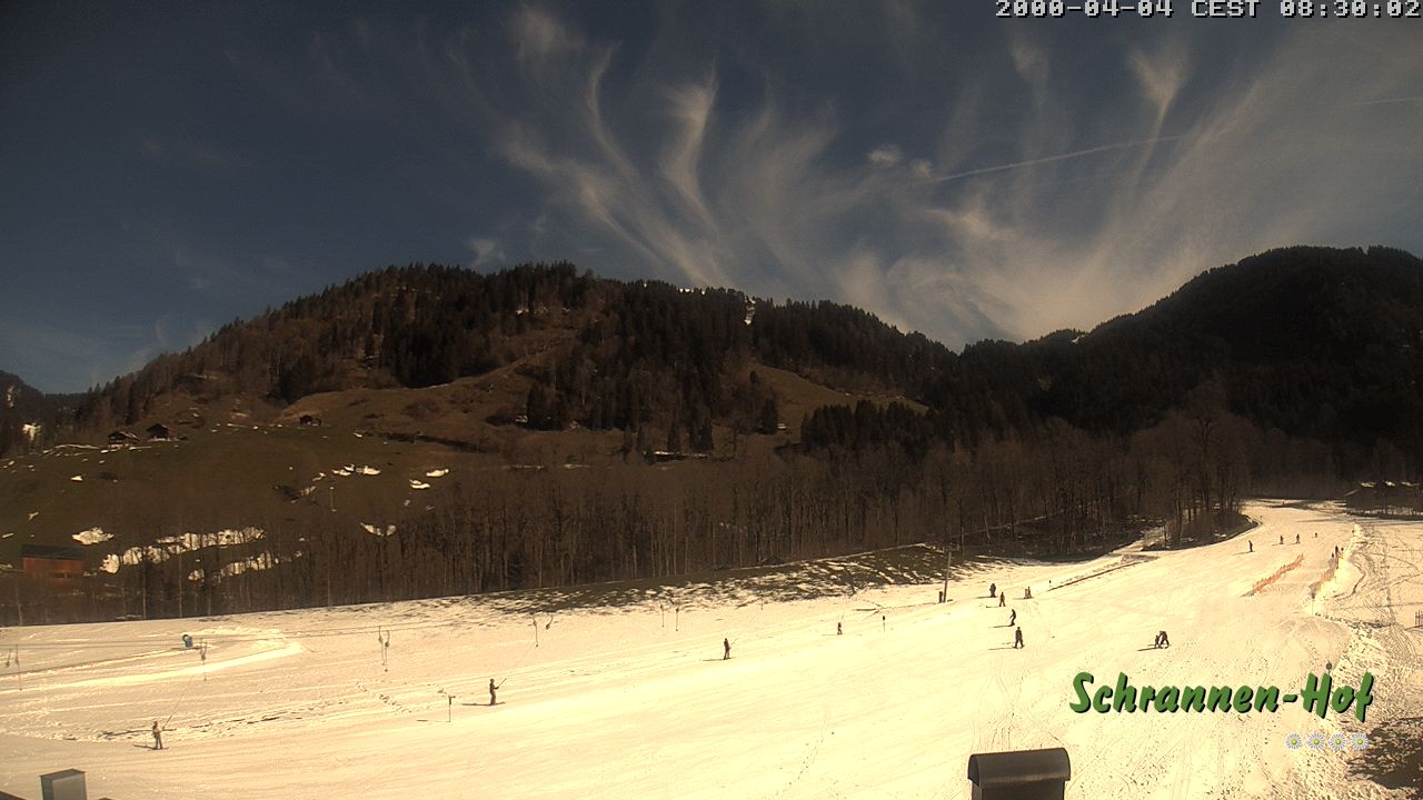 Archiv Foto Webcam Schoppernau: Schrannen-Hof