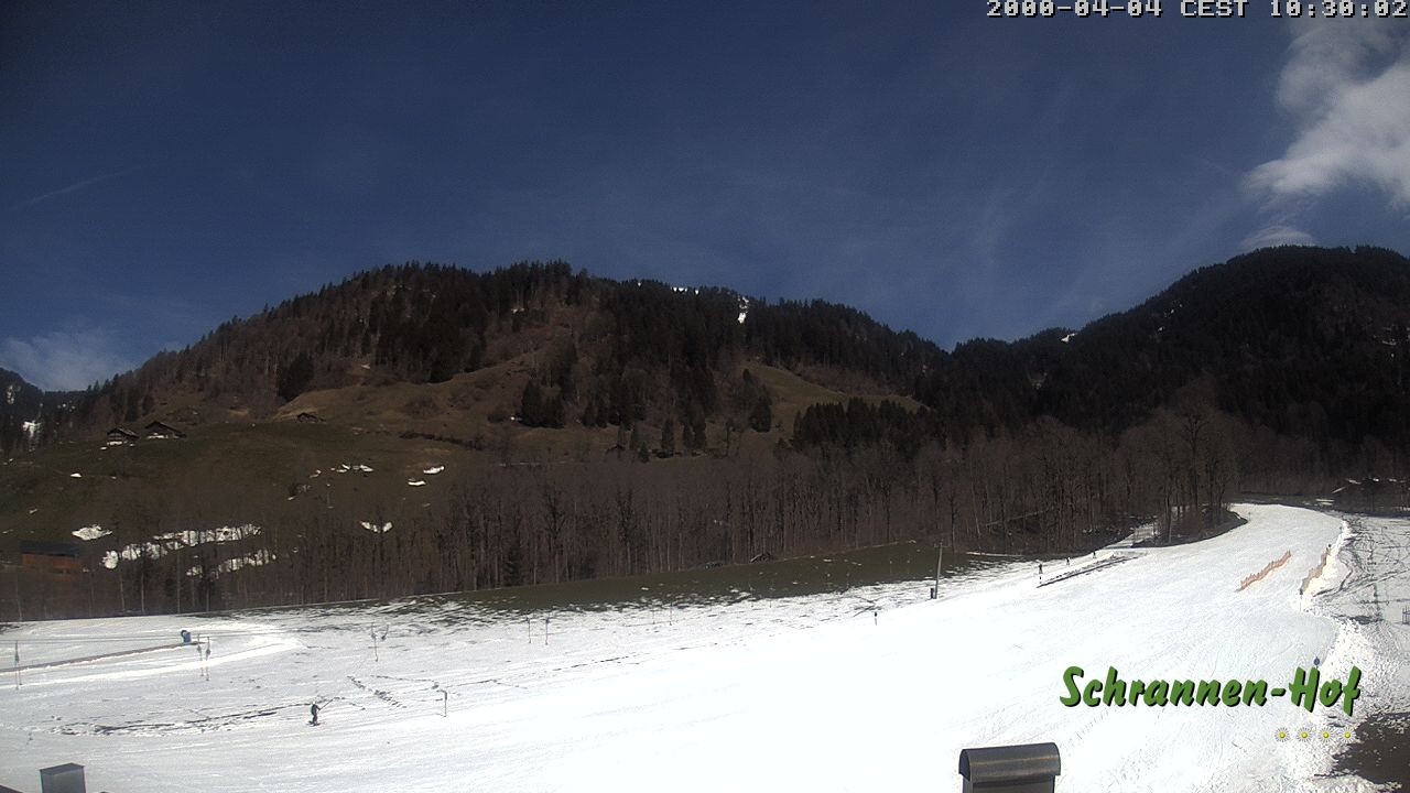 Archiv Foto Webcam Schoppernau: Schrannen-Hof