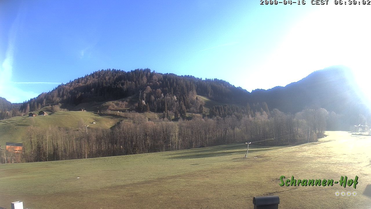 Archiv Foto Webcam Schoppernau: Schrannen-Hof