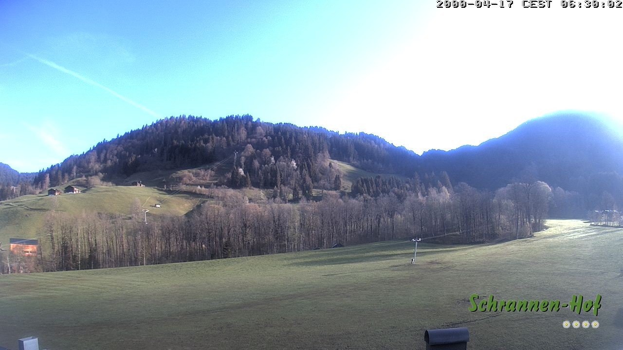 Archiv Foto Webcam Schoppernau: Schrannen-Hof