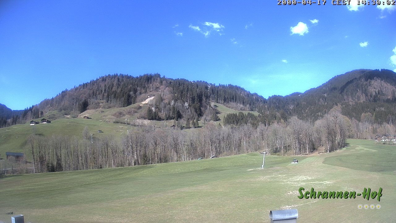 Archiv Foto Webcam Schoppernau: Schrannen-Hof