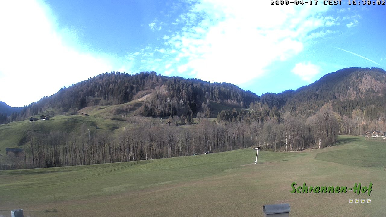 Archiv Foto Webcam Schoppernau: Schrannen-Hof