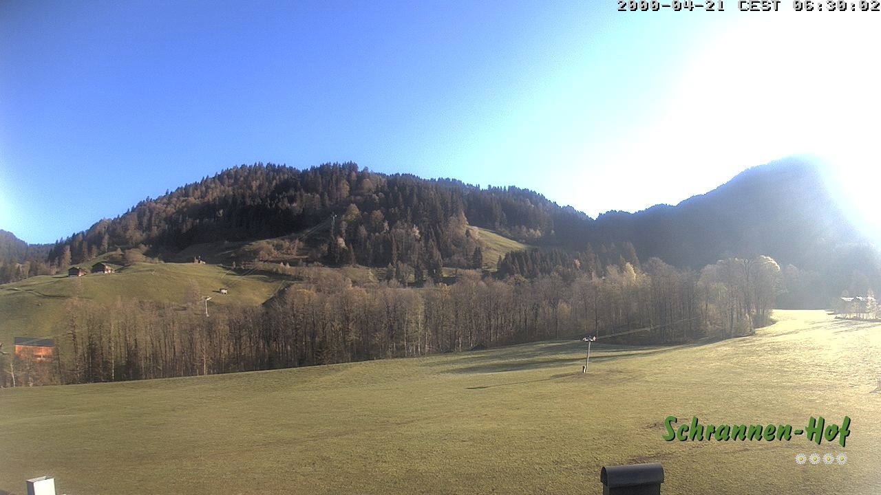 Archiv Foto Webcam Schoppernau: Schrannen-Hof