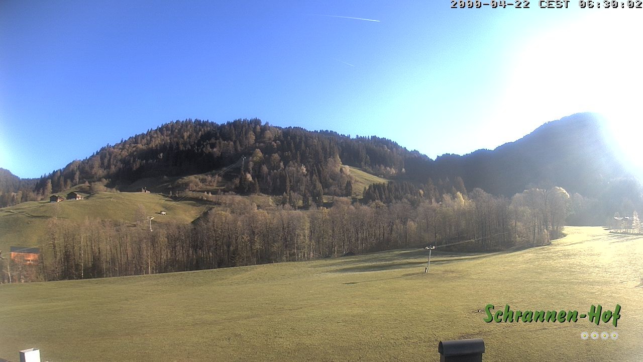 Archiv Foto Webcam Schoppernau: Schrannen-Hof