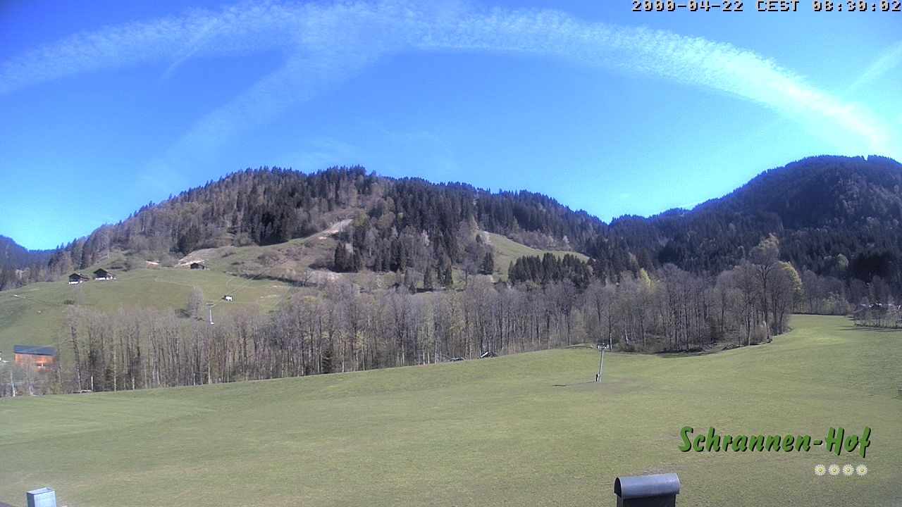 Archiv Foto Webcam Schoppernau: Schrannen-Hof