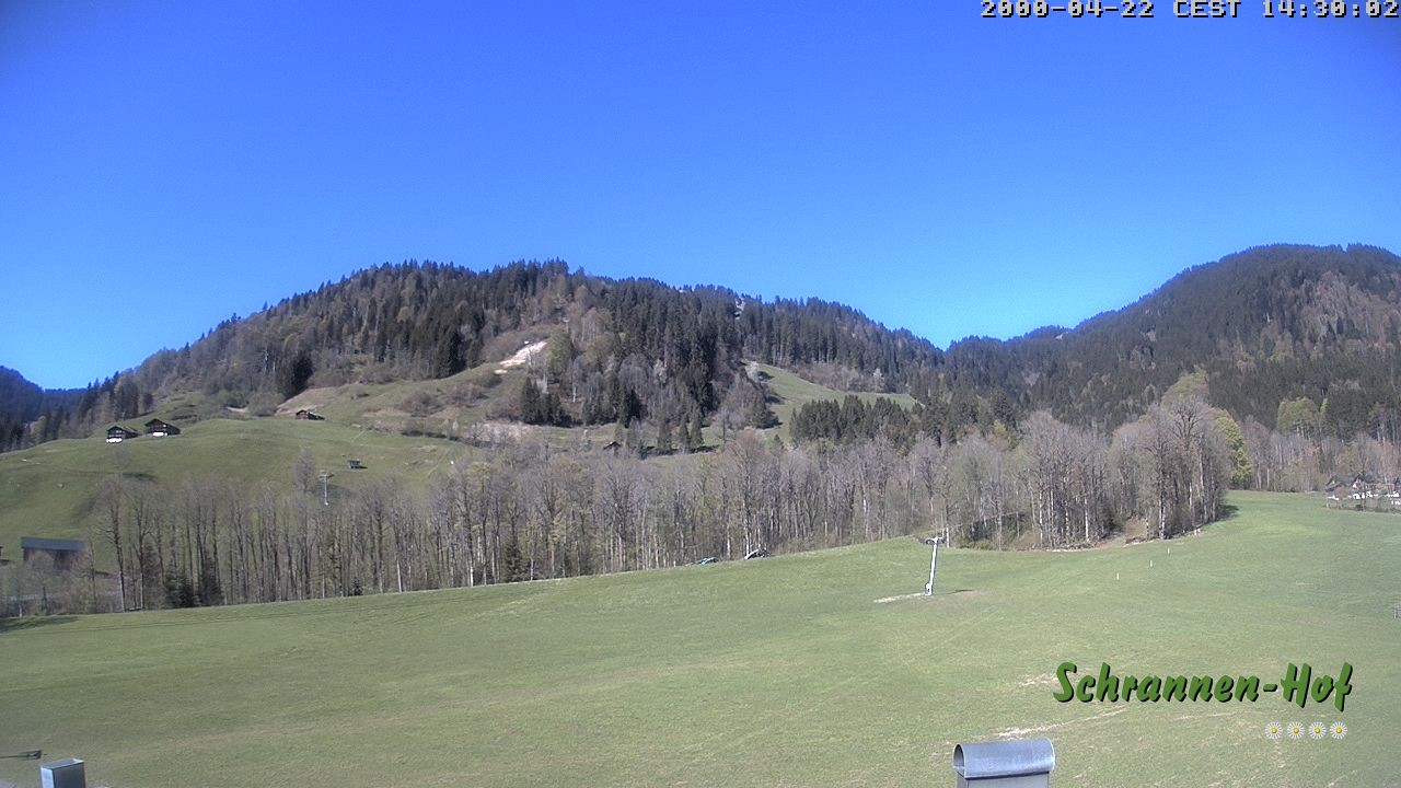 Archiv Foto Webcam Schoppernau: Schrannen-Hof