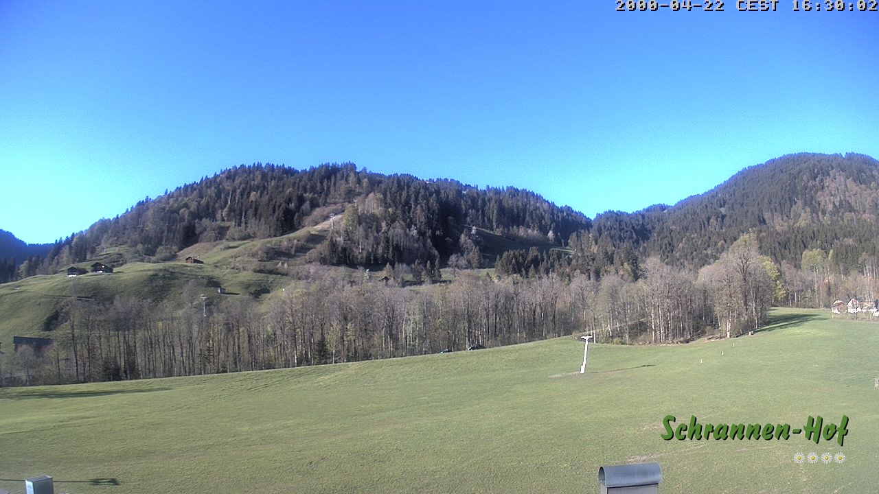 Archiv Foto Webcam Schoppernau: Schrannen-Hof