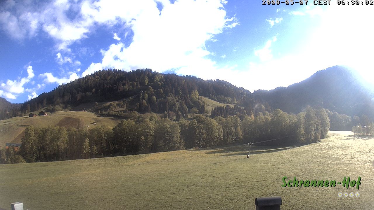 Archiv Foto Webcam Schoppernau: Schrannen-Hof