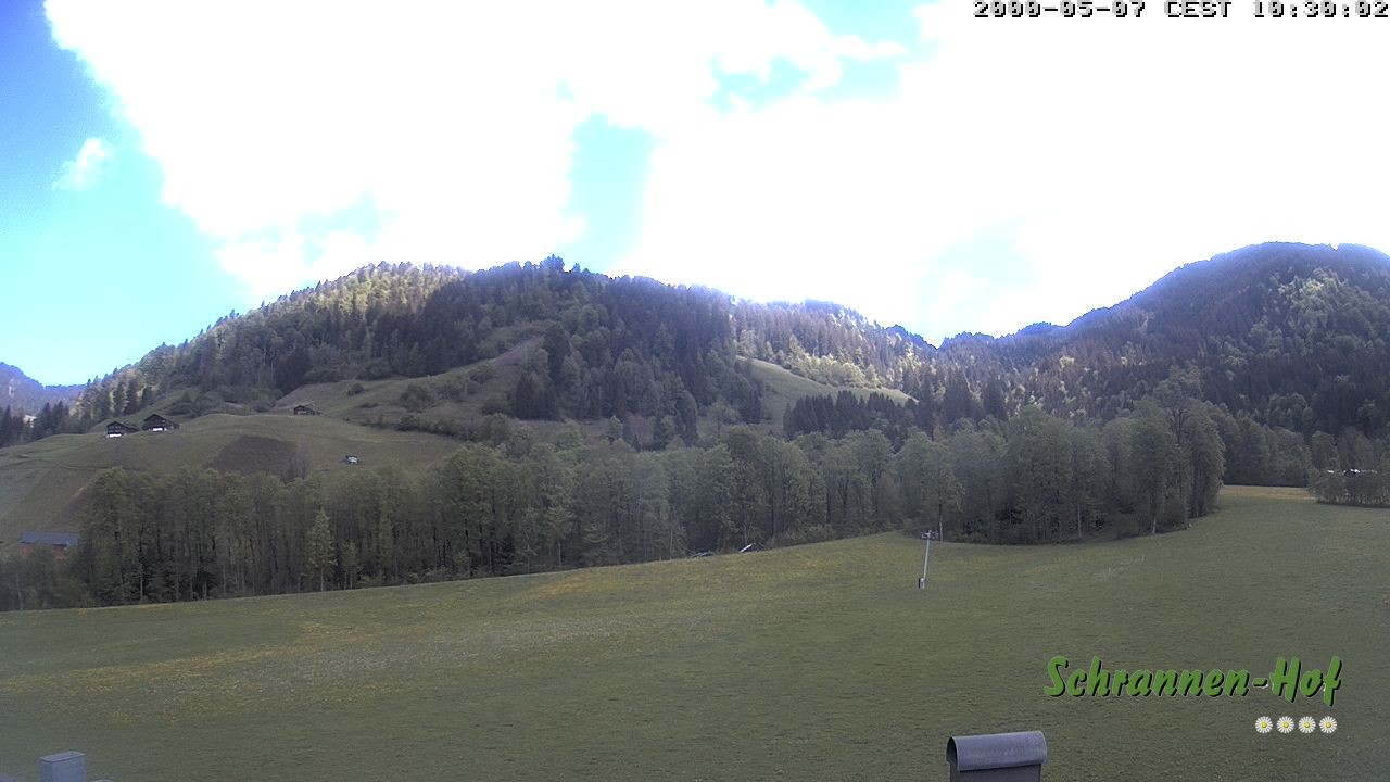 Archiv Foto Webcam Schoppernau: Schrannen-Hof