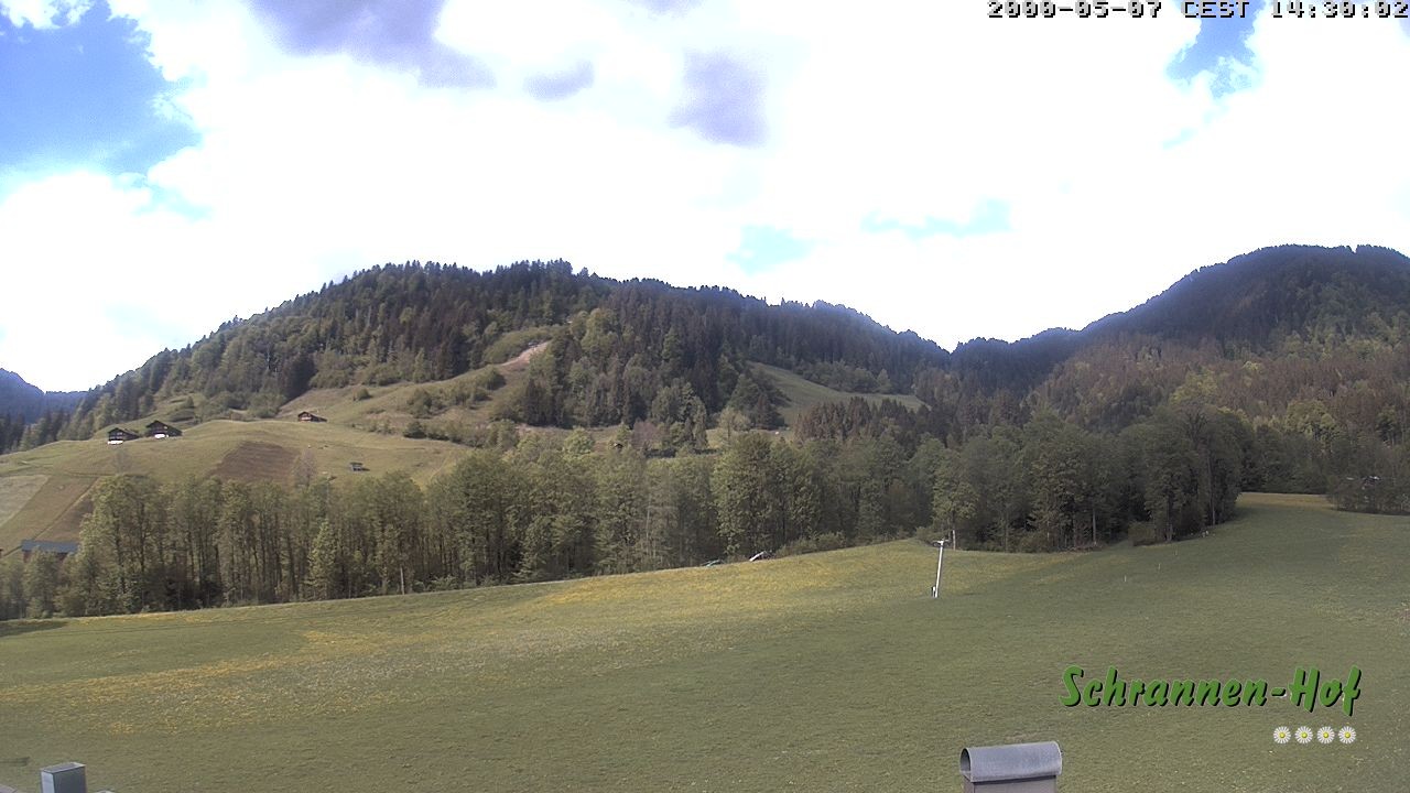 Archiv Foto Webcam Schoppernau: Schrannen-Hof