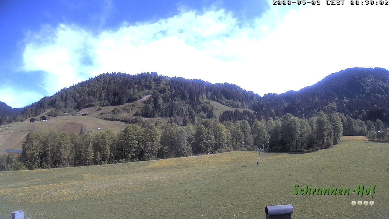 Archiv Foto Webcam Schoppernau: Schrannen-Hof