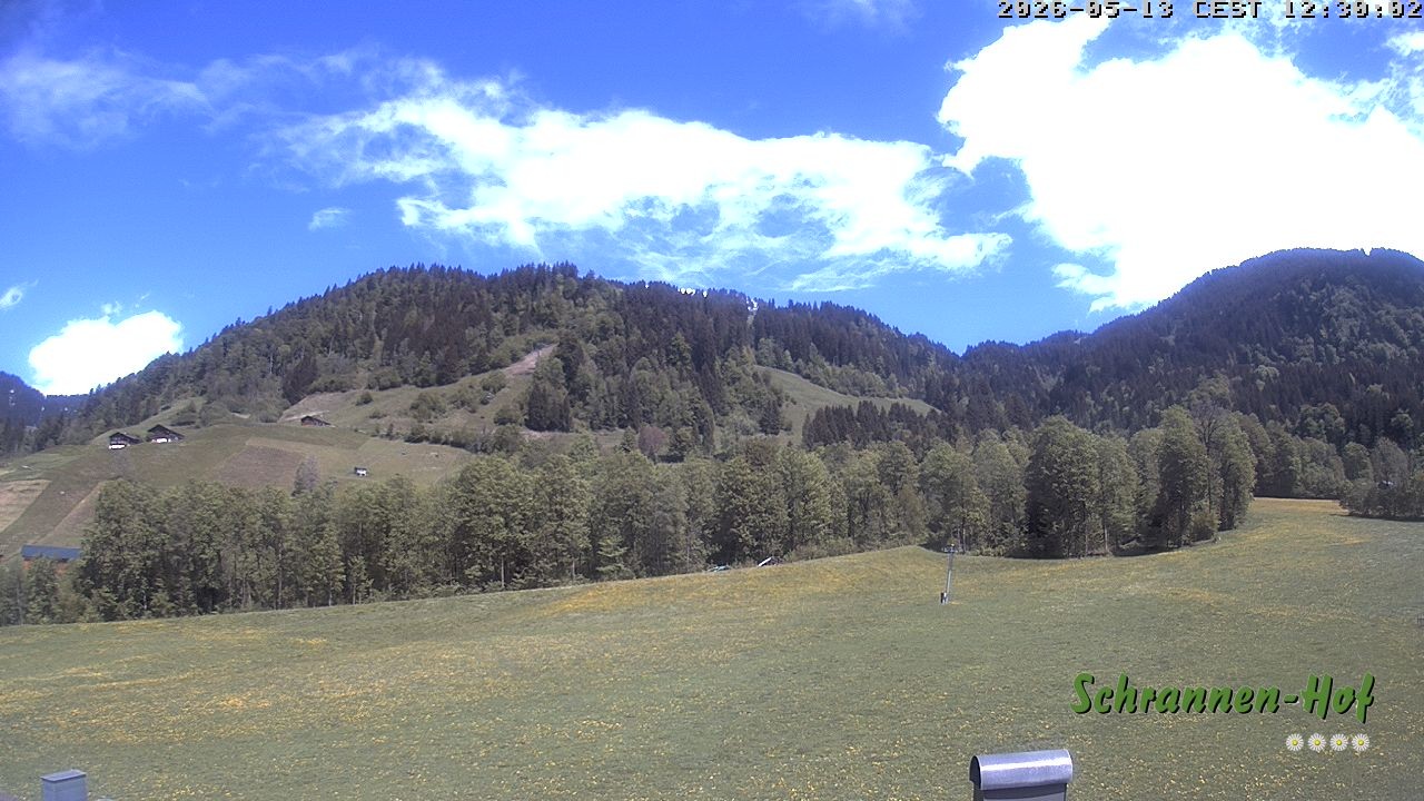 Archiv Foto Webcam Schoppernau: Schrannen-Hof