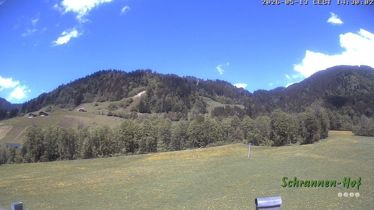 Archiv Foto Webcam Schoppernau: Schrannen-Hof