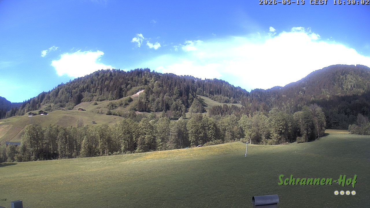 Archiv Foto Webcam Schoppernau: Schrannen-Hof