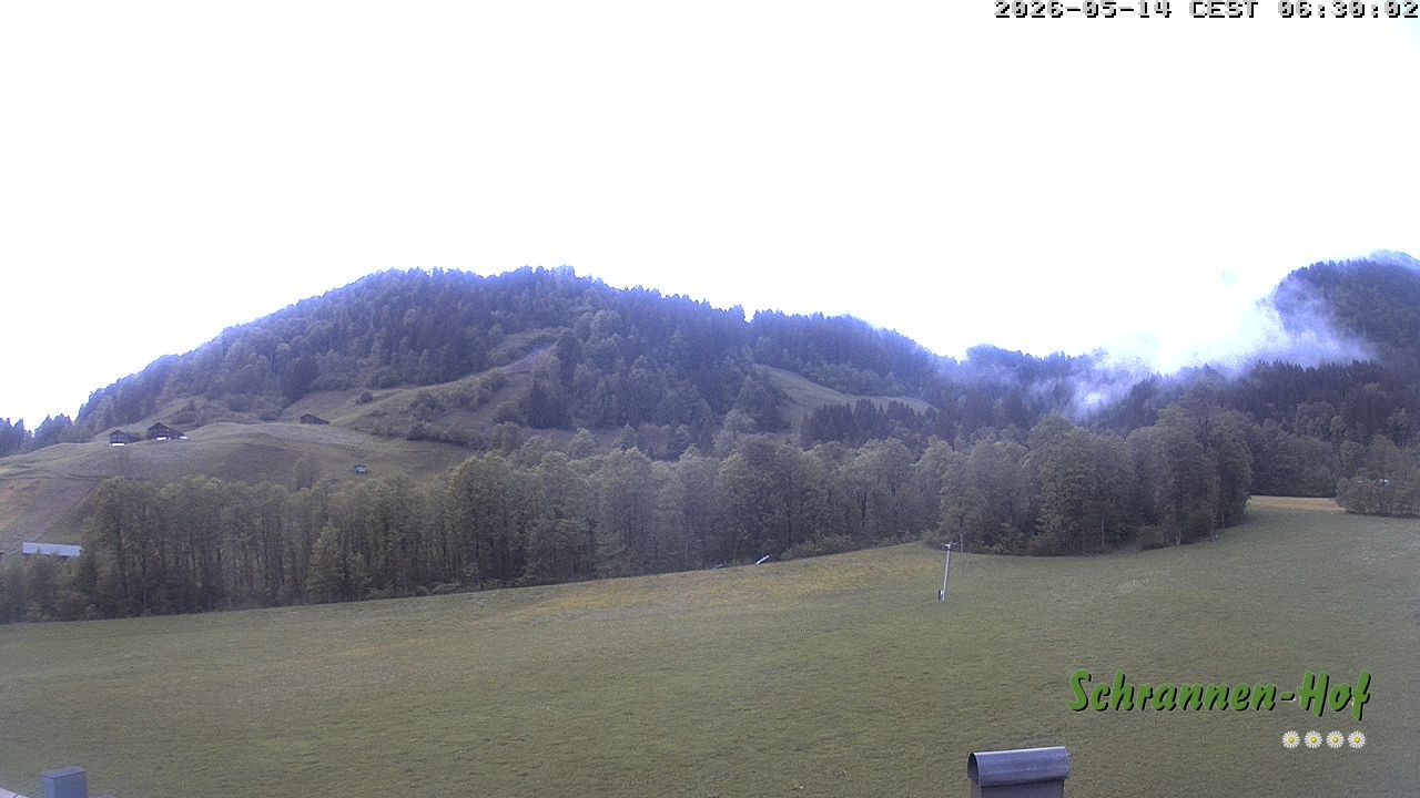 Archived image Webcam Mt. Diedamskopf - Schrannen-Hof