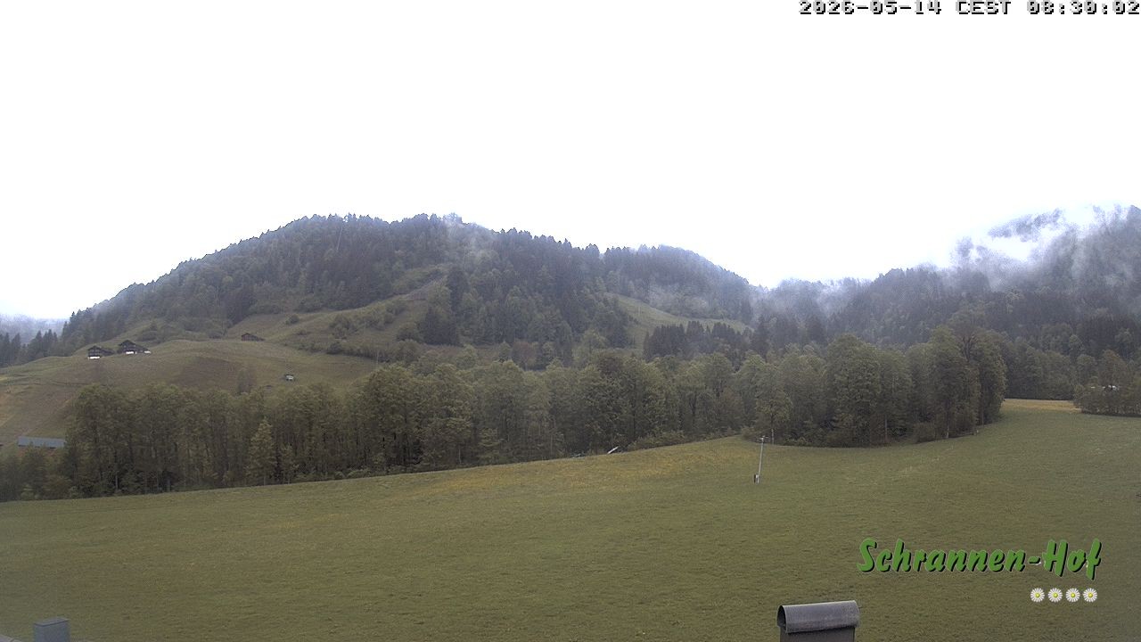 Archived image Webcam Mt. Diedamskopf - Schrannen-Hof