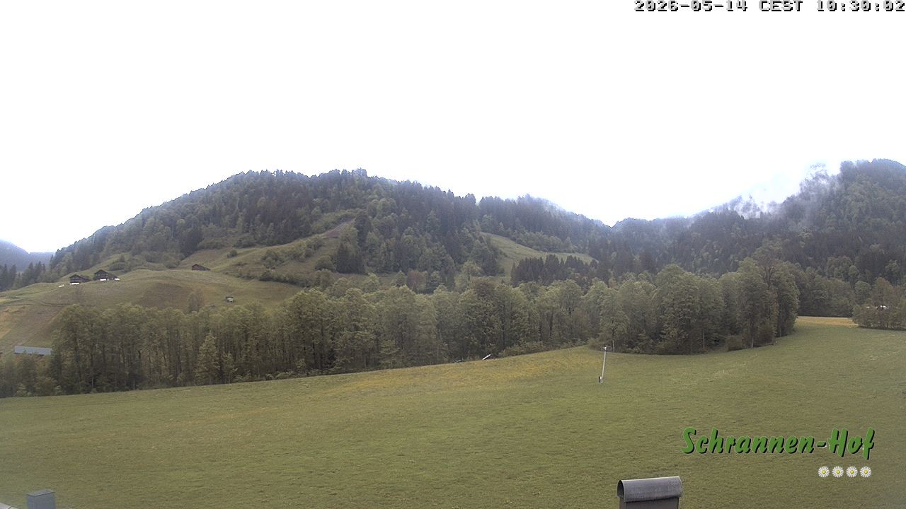 Archived image Webcam Mt. Diedamskopf - Schrannen-Hof