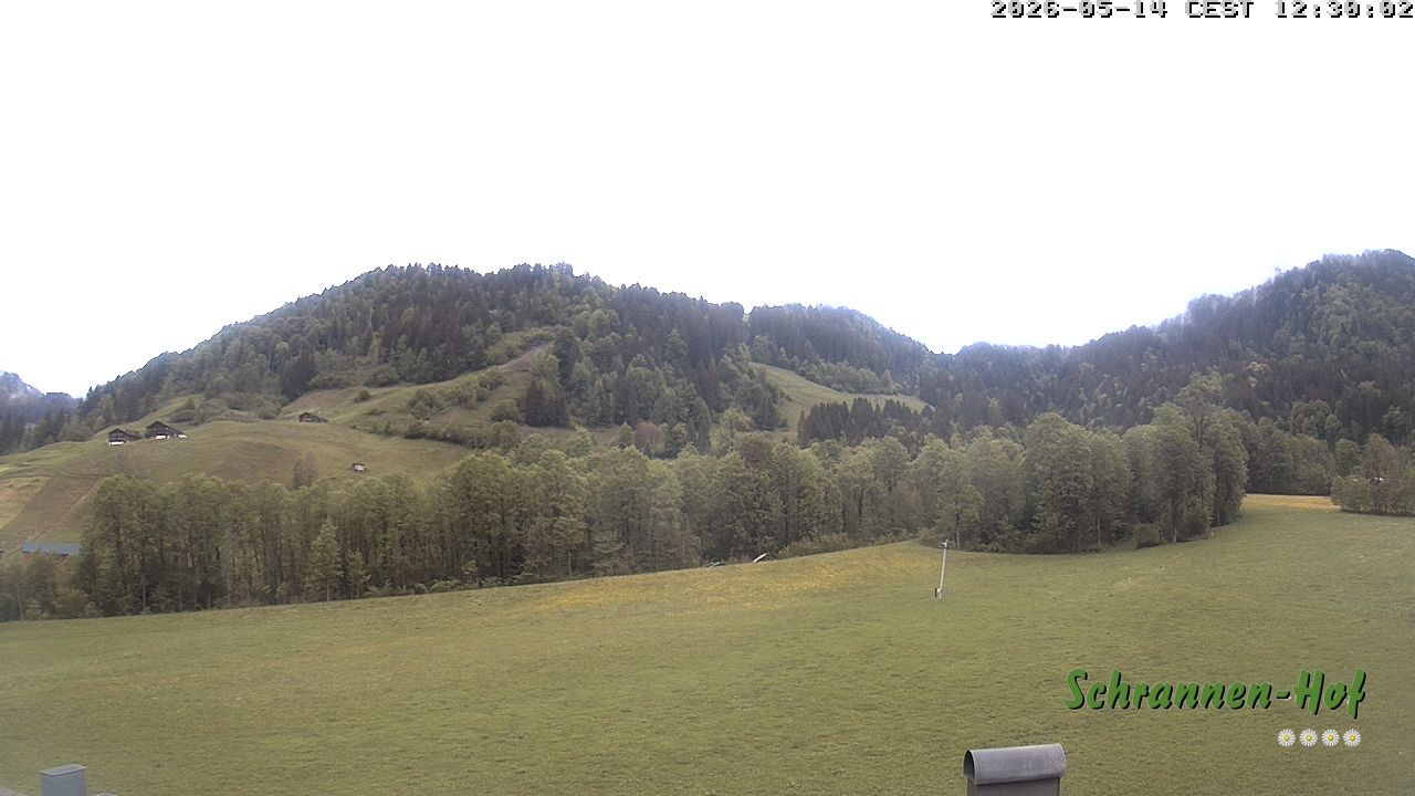 Archived image Webcam Mt. Diedamskopf - Schrannen-Hof