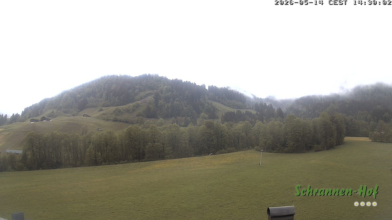 Archived image Webcam Mt. Diedamskopf - Schrannen-Hof