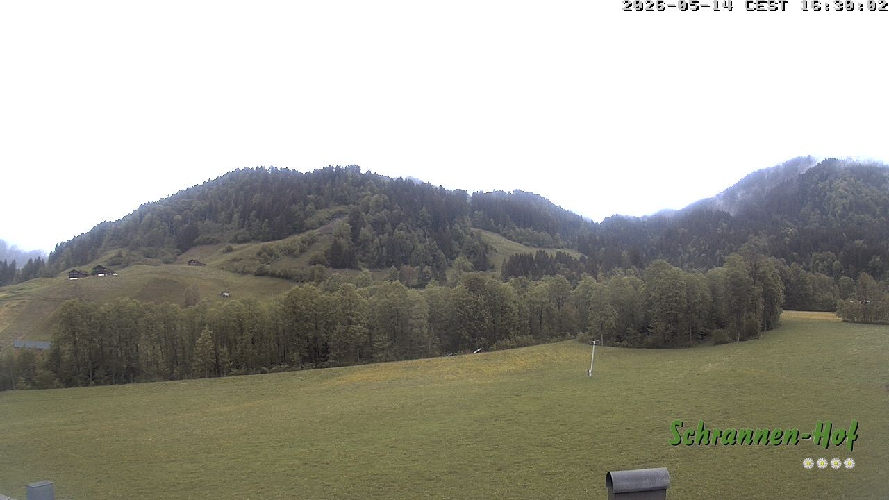 Archived image Webcam Mt. Diedamskopf - Schrannen-Hof